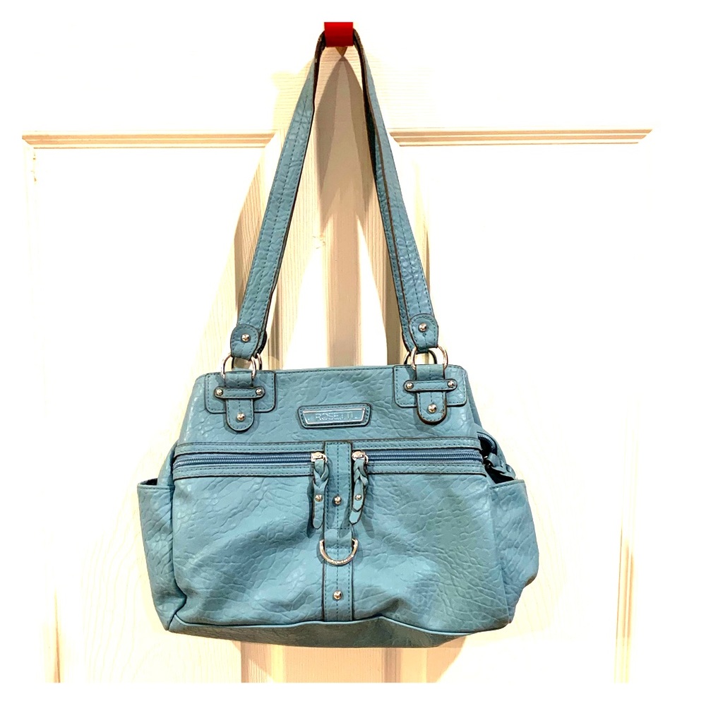 Rosetti Bag, Robin’s Egg Blue, with MANY Pockets